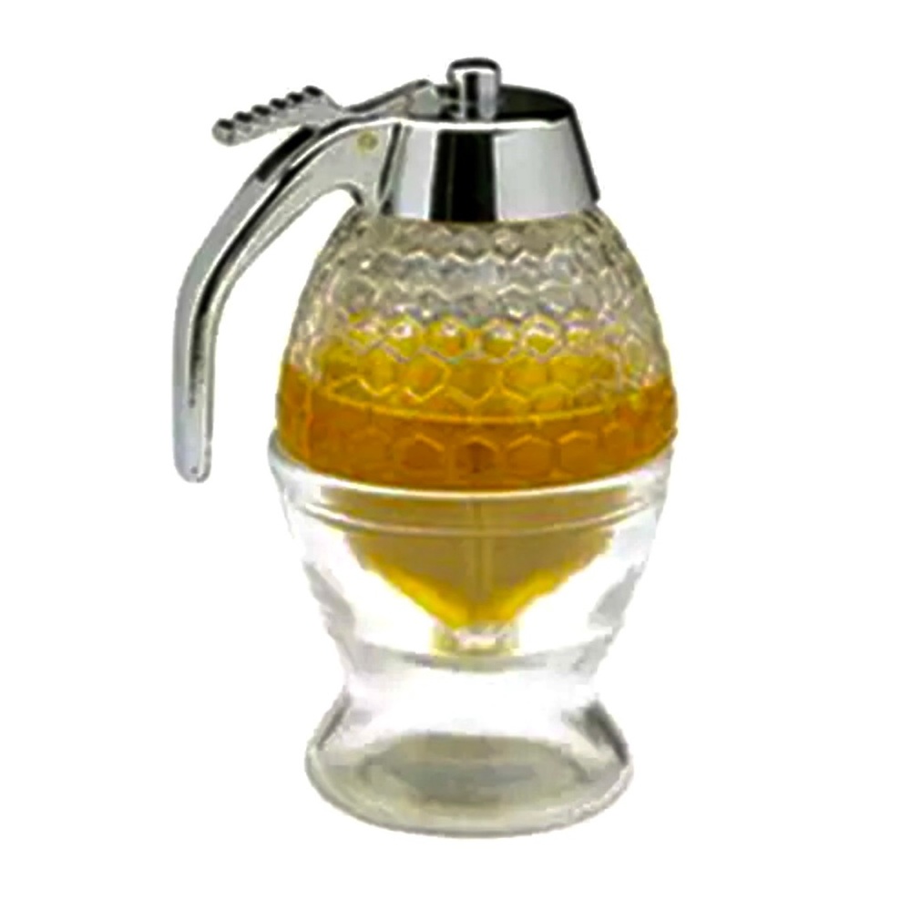 Norpro Honey/Syrup Dispenser Glass 8oz Drip
